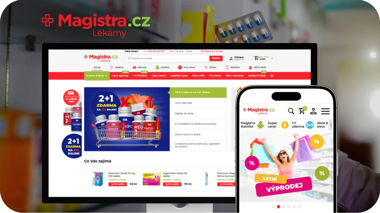 Magistra Lékárny: Komplexní e-shop řešení pro síť 250+ lékáren